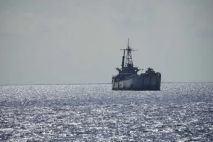 菲律宾海军舰艇 BRP Sierra Madre 出现在南海仁爱礁