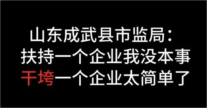 执法人员称“干垮一个企业太简单了”