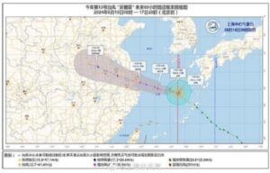 2024年第13号台风“贝碧嘉”路径图