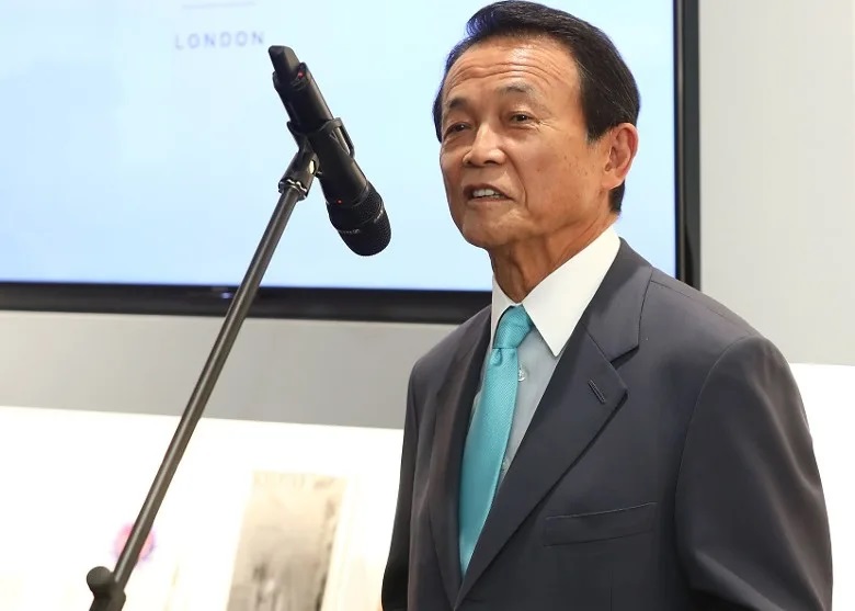 日本前首相、自民党最高顾问麻生太郎