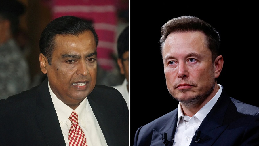 穆克什·安巴尼（Mukesh Ambani）与埃隆·马斯克（Elon Musk）