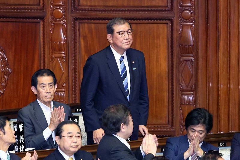 日本自民党总裁石破茂当选第102任首相